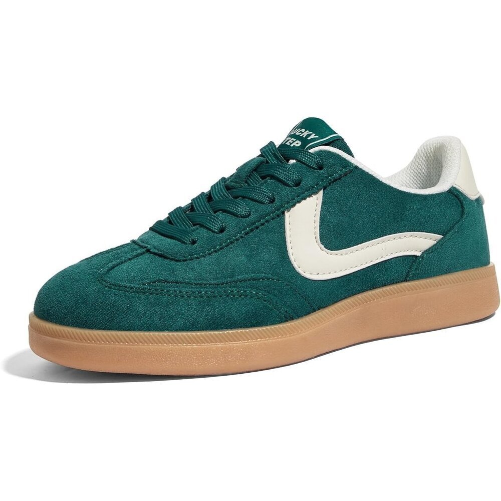 🆕Women's  Green - Beige Retro Fashion Sneakers Classic Casual Walking Shoes